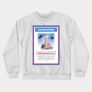 Independence Day - United States - For 4th of july - Print Design Poster - 17062011 Crewneck Sweatshirt